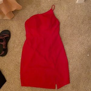 Princess Polly one shoulder red dress!